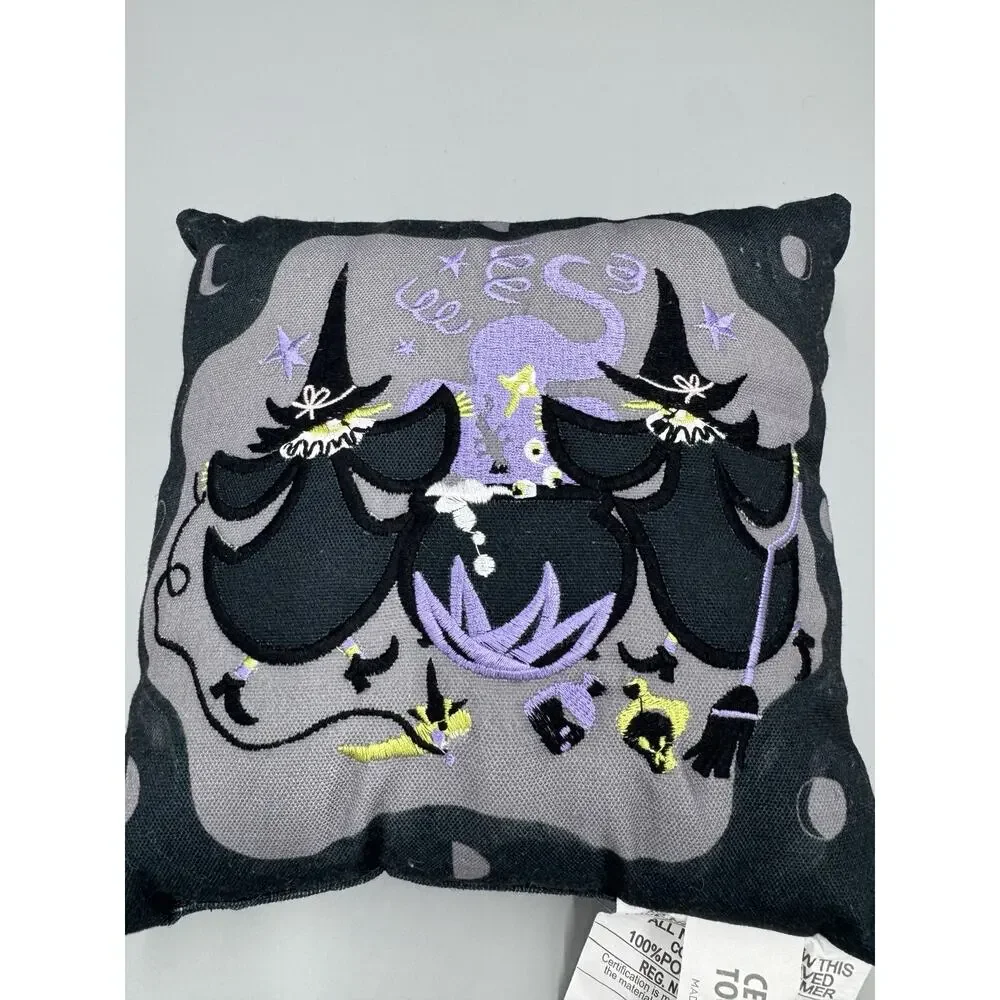 Small Halloween Dancing Witches Pillow 7 Inch Celebrate Together Decor